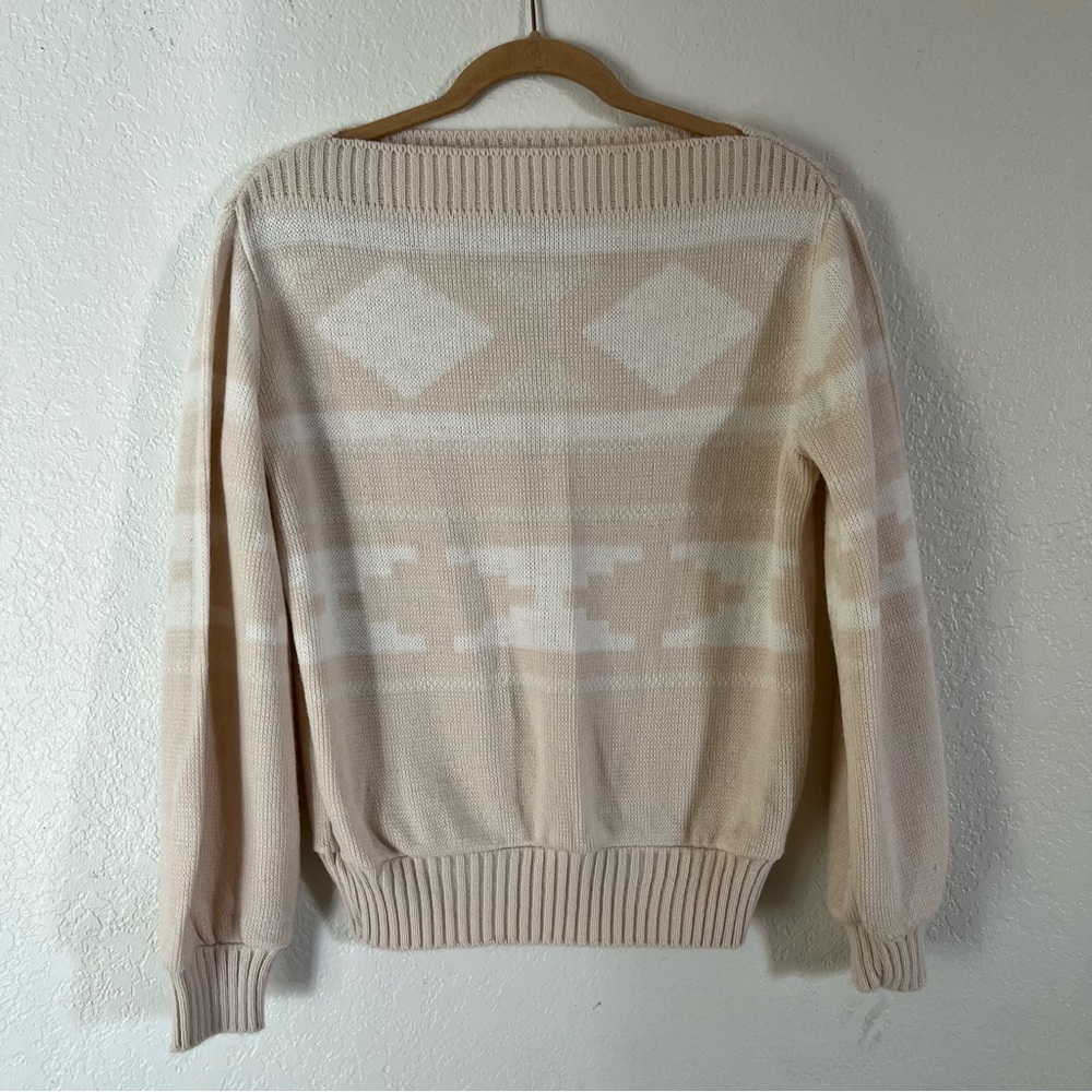 Vintage SET Skirt and Sweater Southwest Boho Knit Maxi Women M top L bottoms